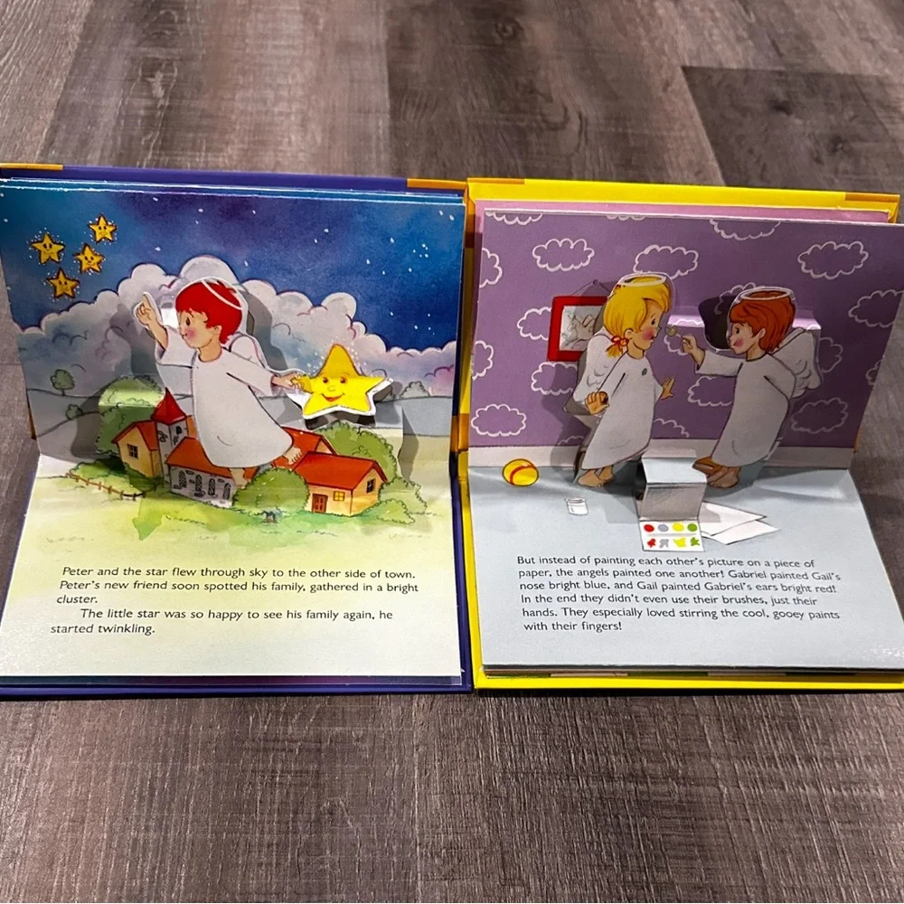 New Set of 2 Children’s Angel Pop-Up Books